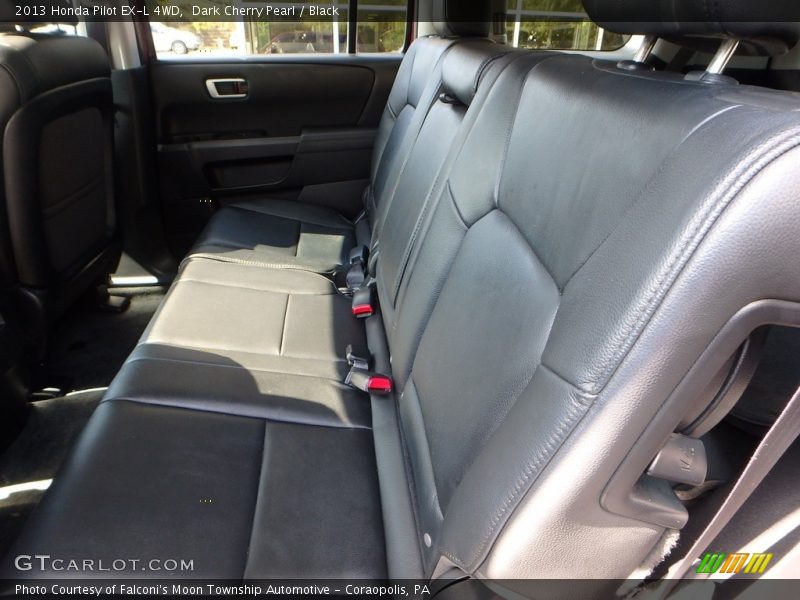 Dark Cherry Pearl / Black 2013 Honda Pilot EX-L 4WD