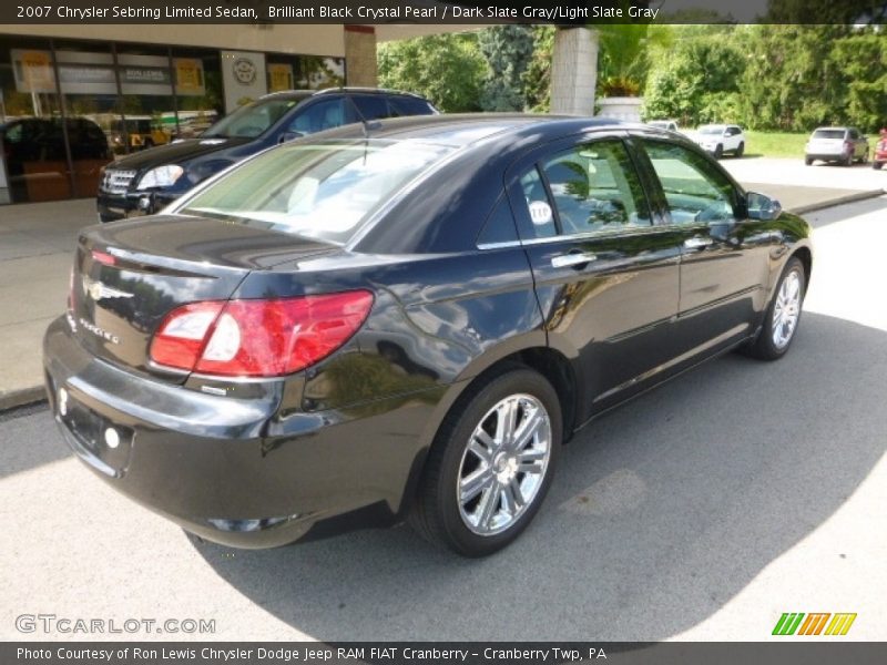 Brilliant Black Crystal Pearl / Dark Slate Gray/Light Slate Gray 2007 Chrysler Sebring Limited Sedan
