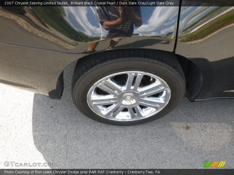 Brilliant Black Crystal Pearl / Dark Slate Gray/Light Slate Gray 2007 Chrysler Sebring Limited Sedan