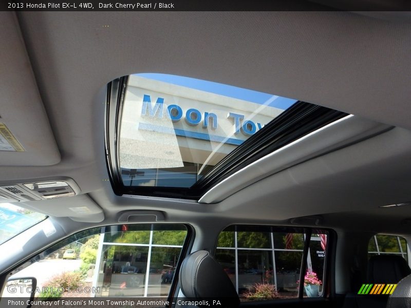 Dark Cherry Pearl / Black 2013 Honda Pilot EX-L 4WD