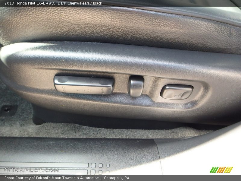 Dark Cherry Pearl / Black 2013 Honda Pilot EX-L 4WD