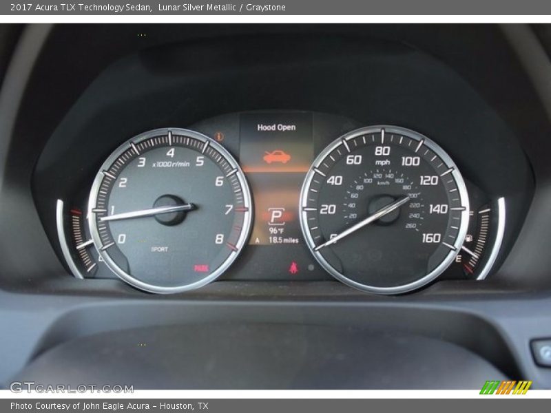 Lunar Silver Metallic / Graystone 2017 Acura TLX Technology Sedan