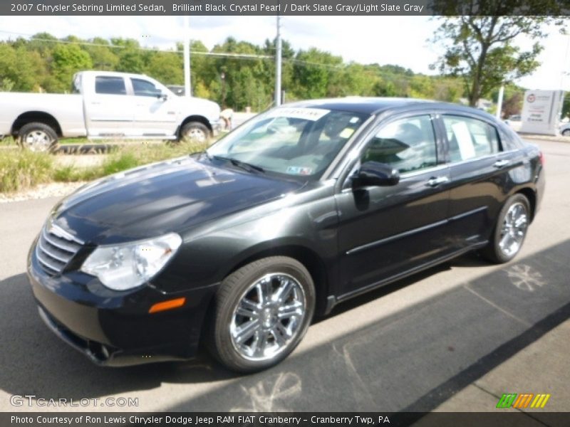 Brilliant Black Crystal Pearl / Dark Slate Gray/Light Slate Gray 2007 Chrysler Sebring Limited Sedan