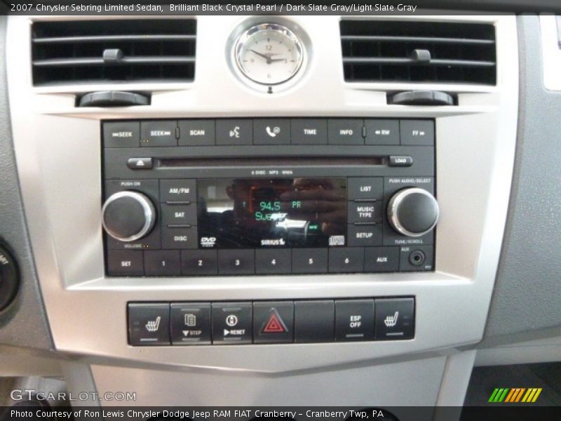 Brilliant Black Crystal Pearl / Dark Slate Gray/Light Slate Gray 2007 Chrysler Sebring Limited Sedan
