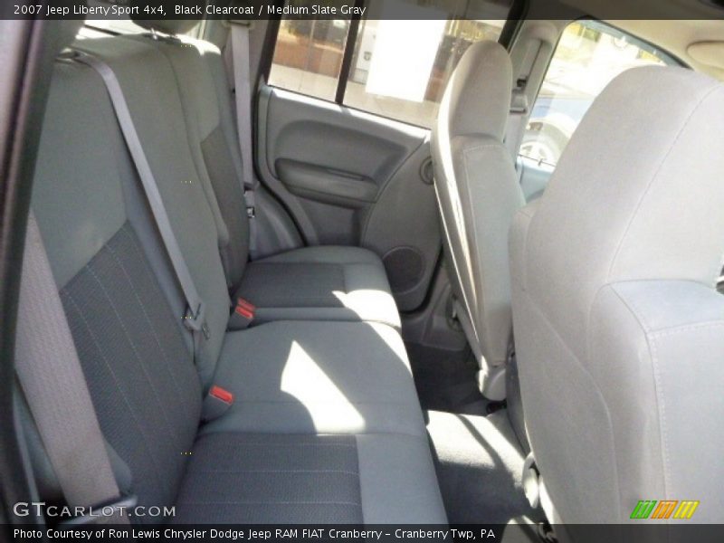 Black Clearcoat / Medium Slate Gray 2007 Jeep Liberty Sport 4x4