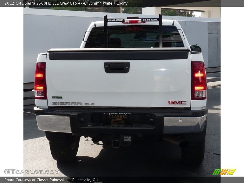 Summit White / Ebony 2012 GMC Sierra 2500HD SLE Crew Cab 4x4