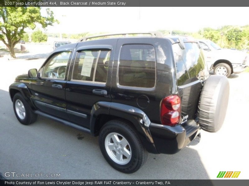 Black Clearcoat / Medium Slate Gray 2007 Jeep Liberty Sport 4x4