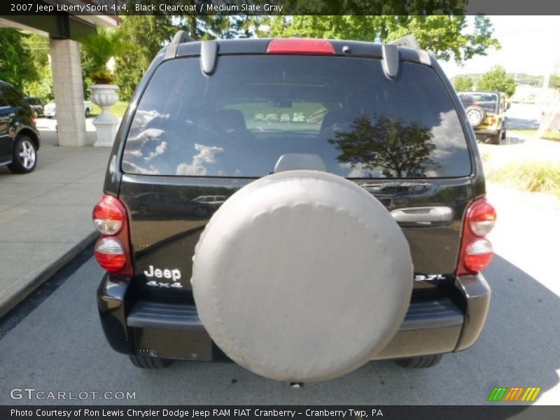 Black Clearcoat / Medium Slate Gray 2007 Jeep Liberty Sport 4x4