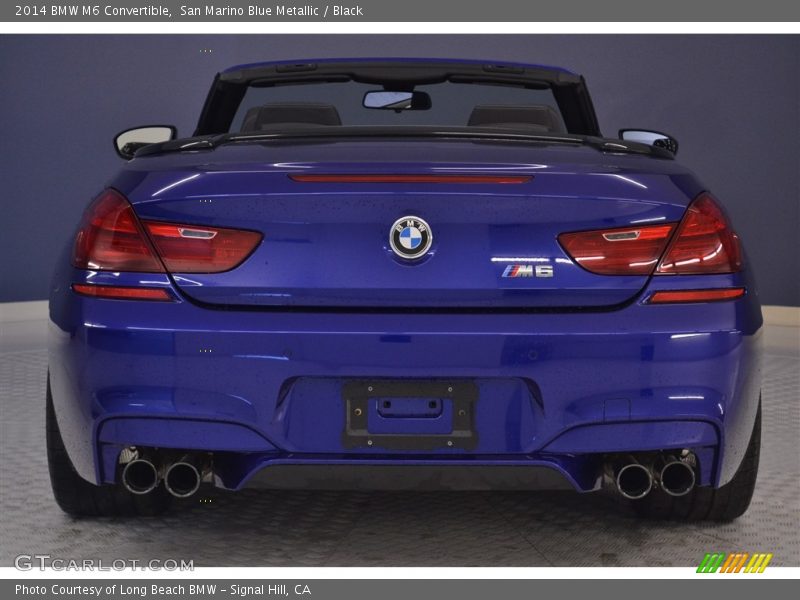 San Marino Blue Metallic / Black 2014 BMW M6 Convertible