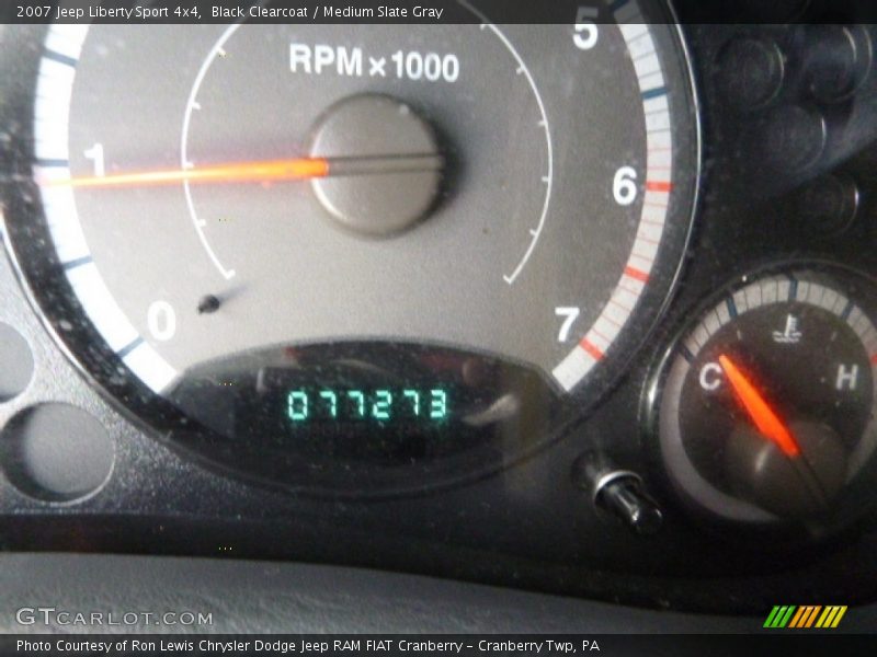 Black Clearcoat / Medium Slate Gray 2007 Jeep Liberty Sport 4x4