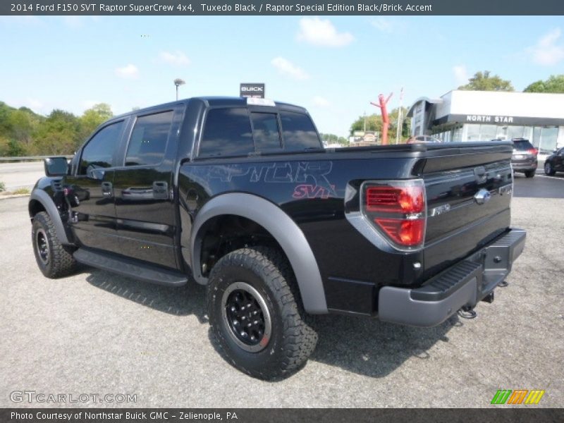 Tuxedo Black / Raptor Special Edition Black/Brick Accent 2014 Ford F150 SVT Raptor SuperCrew 4x4