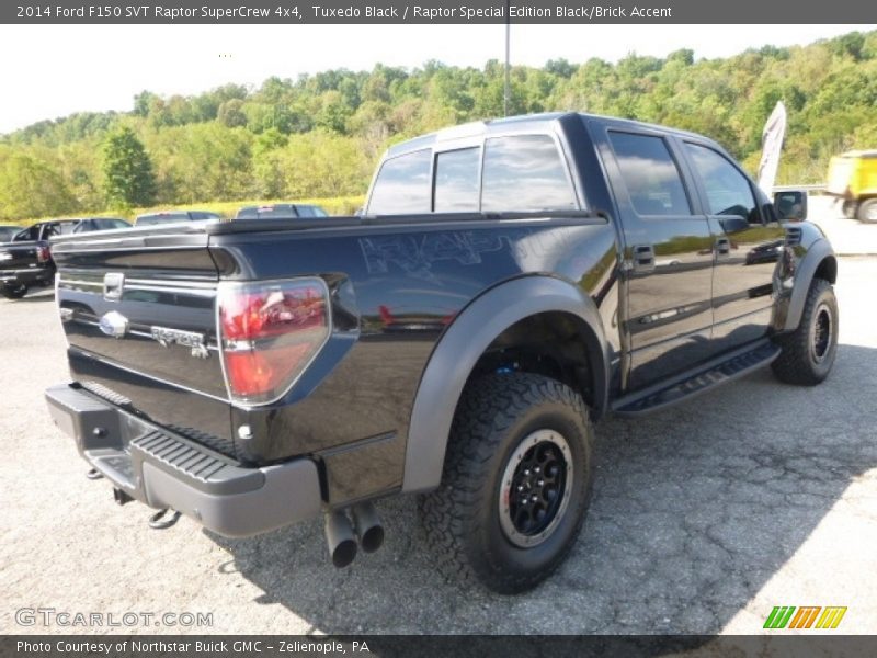 Tuxedo Black / Raptor Special Edition Black/Brick Accent 2014 Ford F150 SVT Raptor SuperCrew 4x4