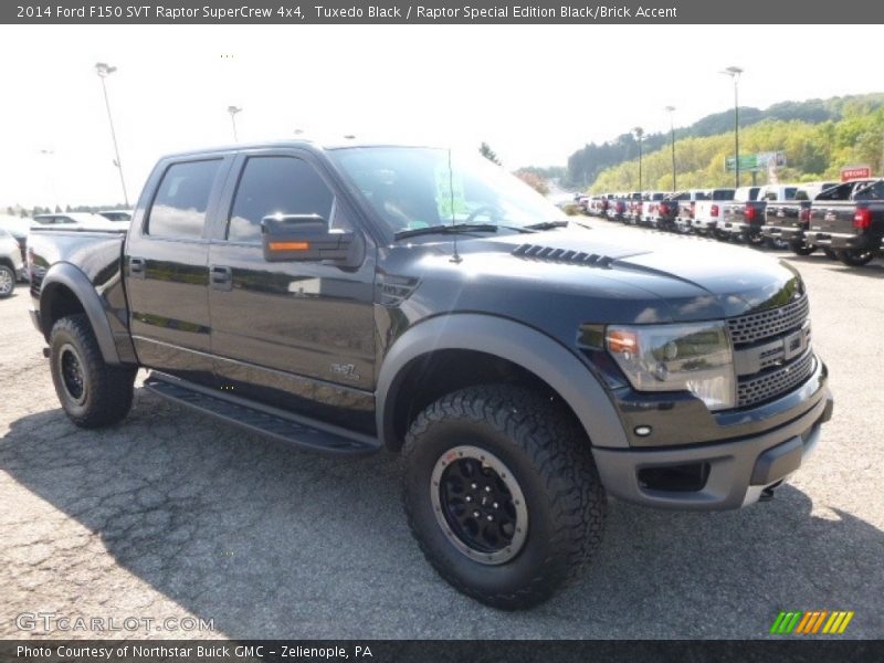 Tuxedo Black / Raptor Special Edition Black/Brick Accent 2014 Ford F150 SVT Raptor SuperCrew 4x4