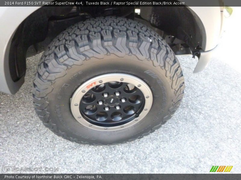 Tuxedo Black / Raptor Special Edition Black/Brick Accent 2014 Ford F150 SVT Raptor SuperCrew 4x4
