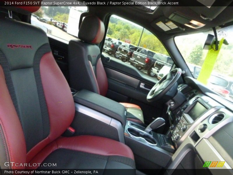 Tuxedo Black / Raptor Special Edition Black/Brick Accent 2014 Ford F150 SVT Raptor SuperCrew 4x4