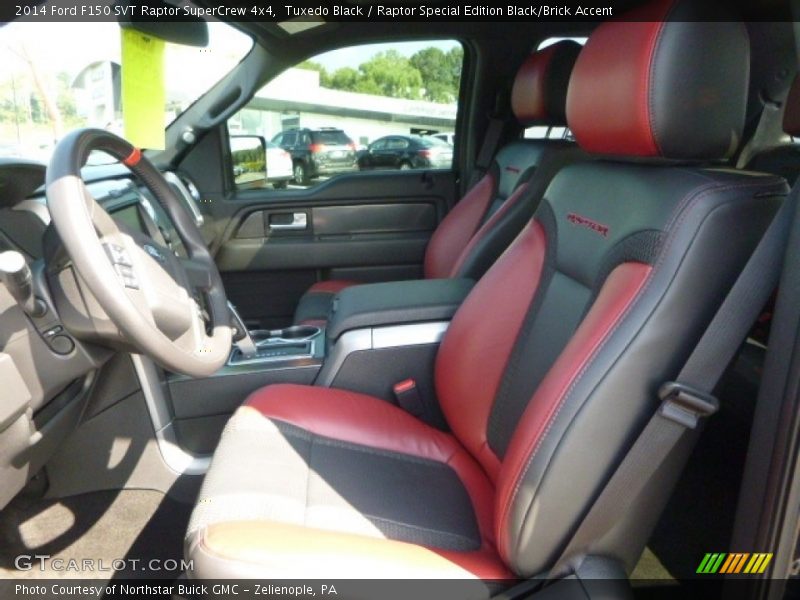 Tuxedo Black / Raptor Special Edition Black/Brick Accent 2014 Ford F150 SVT Raptor SuperCrew 4x4