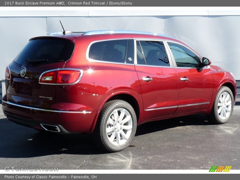 Crimson Red Tintcoat / Ebony/Ebony 2017 Buick Enclave Premium AWD