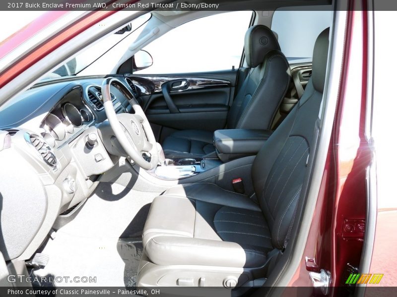 Crimson Red Tintcoat / Ebony/Ebony 2017 Buick Enclave Premium AWD
