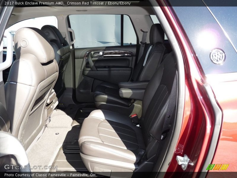 Crimson Red Tintcoat / Ebony/Ebony 2017 Buick Enclave Premium AWD