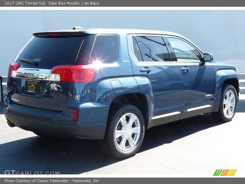 Slate Blue Metallic / Jet Black 2017 GMC Terrain SLE