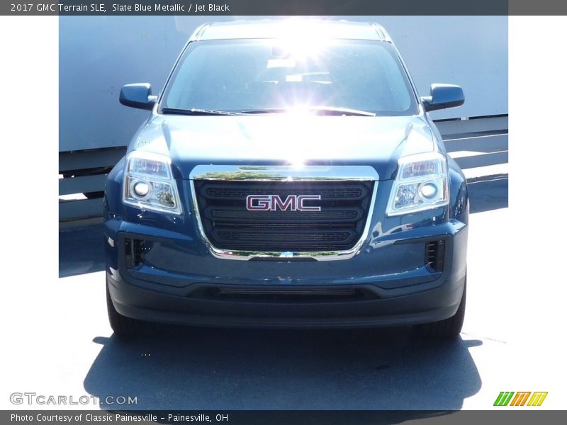Slate Blue Metallic / Jet Black 2017 GMC Terrain SLE
