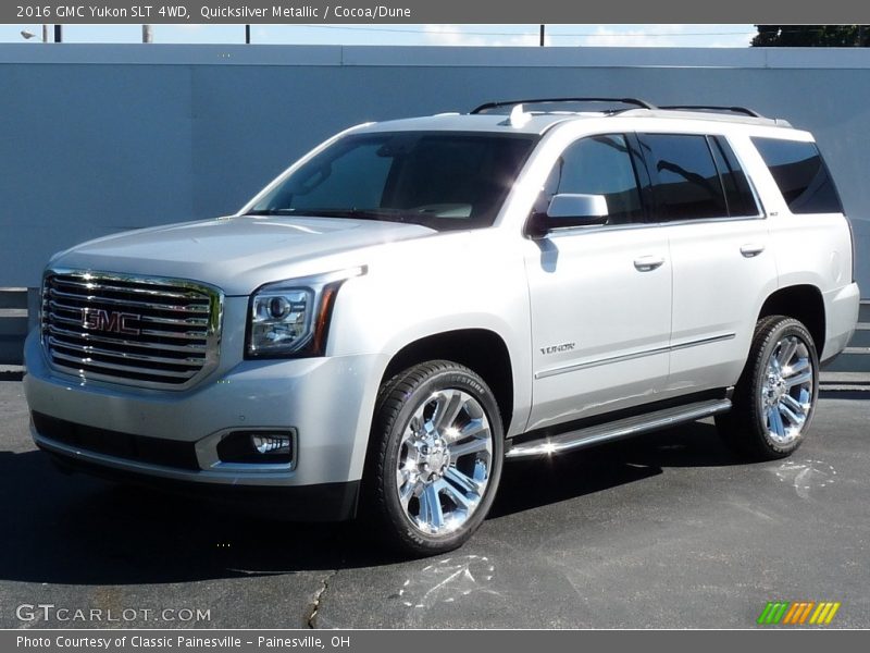 Quicksilver Metallic / Cocoa/Dune 2016 GMC Yukon SLT 4WD