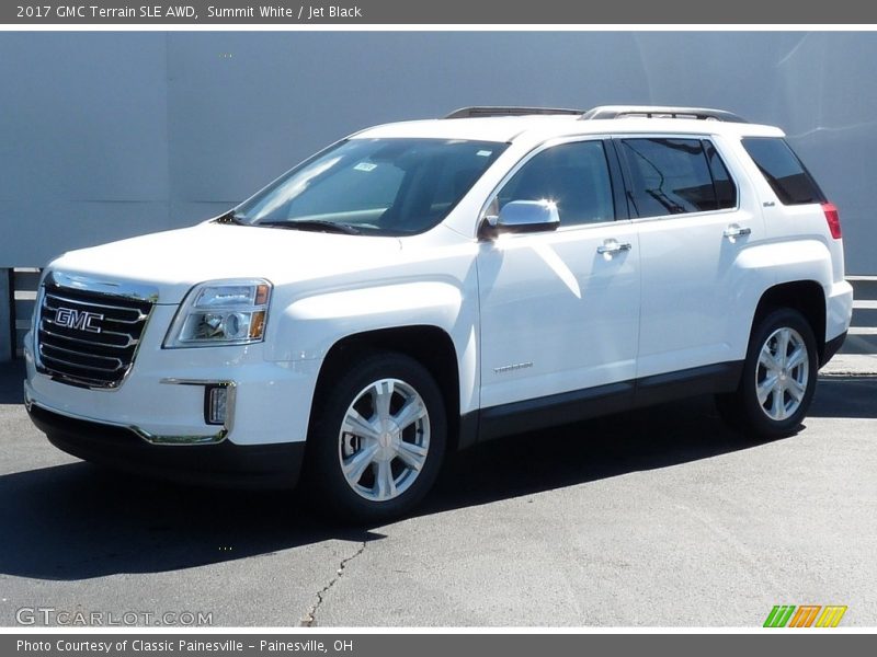 Summit White / Jet Black 2017 GMC Terrain SLE AWD