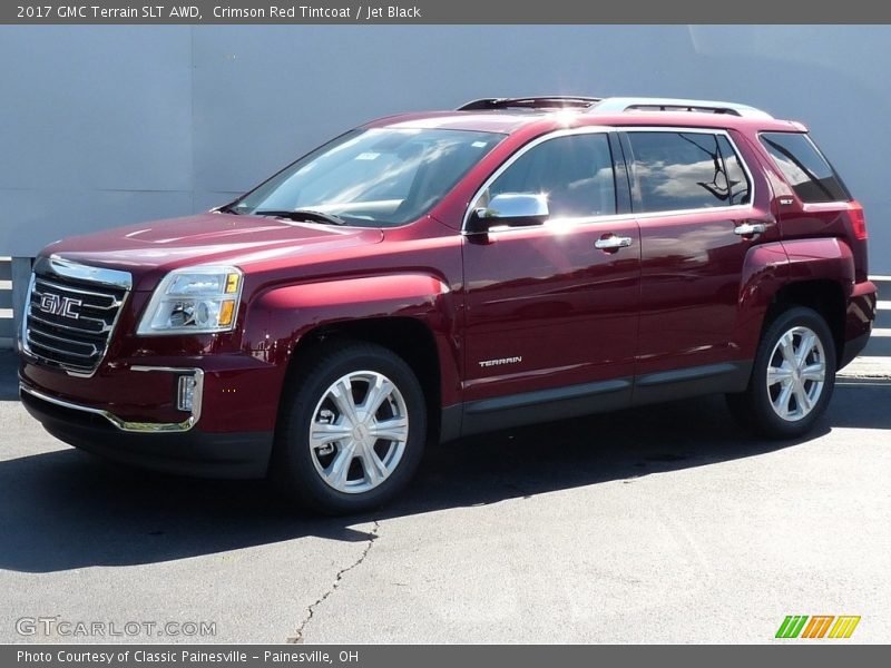 Crimson Red Tintcoat / Jet Black 2017 GMC Terrain SLT AWD