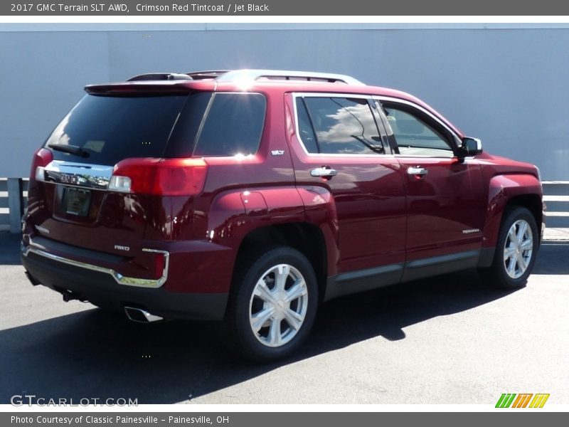 Crimson Red Tintcoat / Jet Black 2017 GMC Terrain SLT AWD