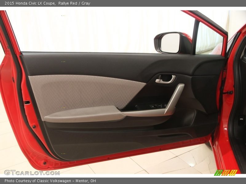 Rallye Red / Gray 2015 Honda Civic LX Coupe