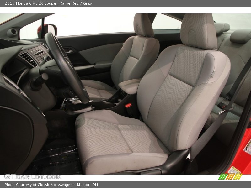 Rallye Red / Gray 2015 Honda Civic LX Coupe