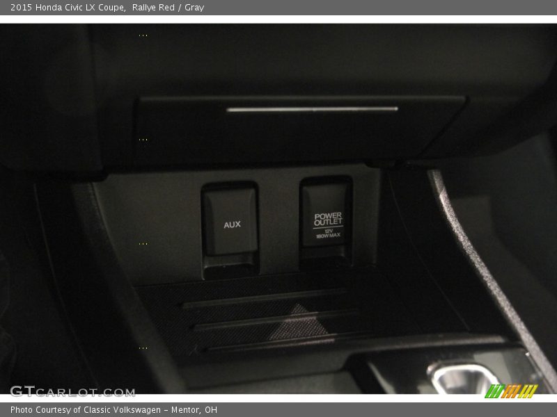 Rallye Red / Gray 2015 Honda Civic LX Coupe