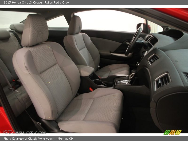 Rallye Red / Gray 2015 Honda Civic LX Coupe