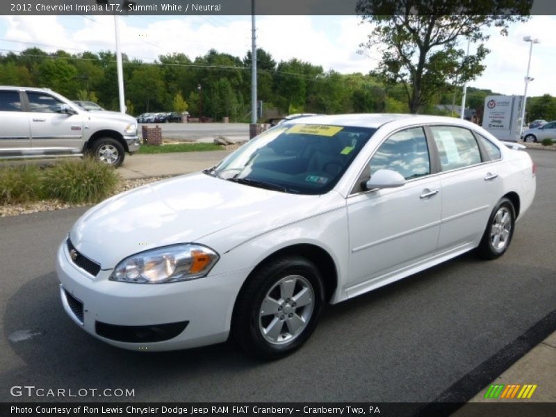 Summit White / Neutral 2012 Chevrolet Impala LTZ