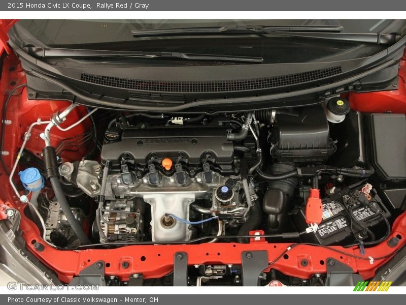Rallye Red / Gray 2015 Honda Civic LX Coupe