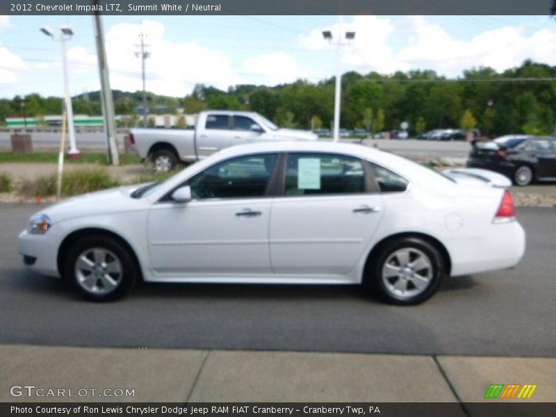 Summit White / Neutral 2012 Chevrolet Impala LTZ