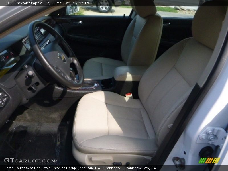 Summit White / Neutral 2012 Chevrolet Impala LTZ