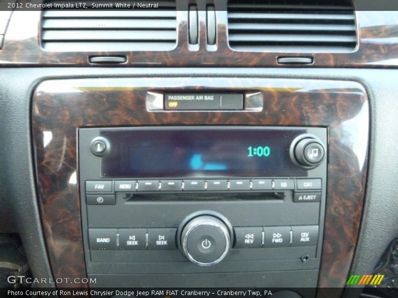 Summit White / Neutral 2012 Chevrolet Impala LTZ