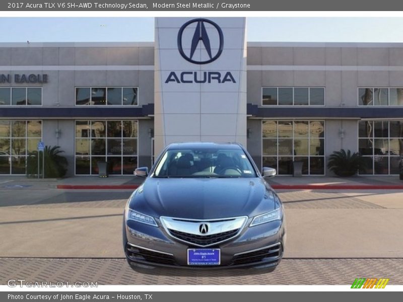 Modern Steel Metallic / Graystone 2017 Acura TLX V6 SH-AWD Technology Sedan