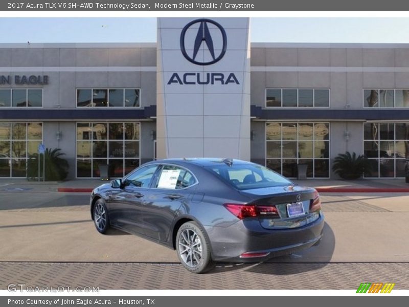 Modern Steel Metallic / Graystone 2017 Acura TLX V6 SH-AWD Technology Sedan