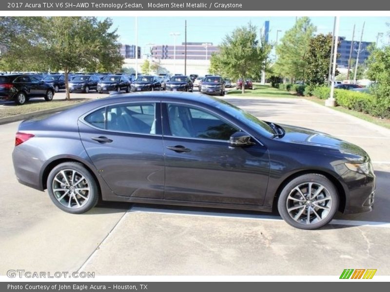 Modern Steel Metallic / Graystone 2017 Acura TLX V6 SH-AWD Technology Sedan