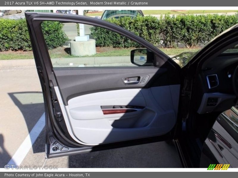 Modern Steel Metallic / Graystone 2017 Acura TLX V6 SH-AWD Technology Sedan