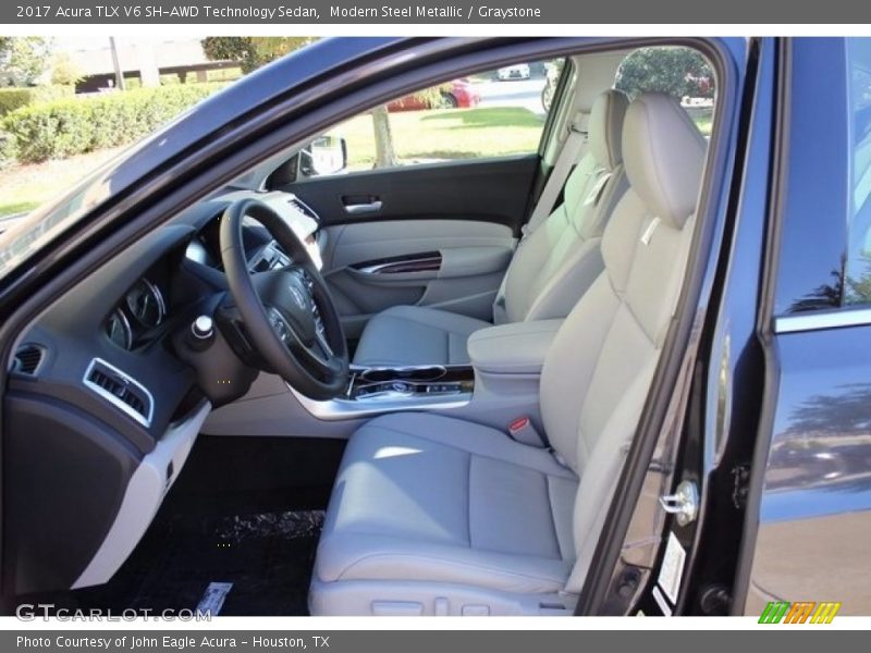 Modern Steel Metallic / Graystone 2017 Acura TLX V6 SH-AWD Technology Sedan