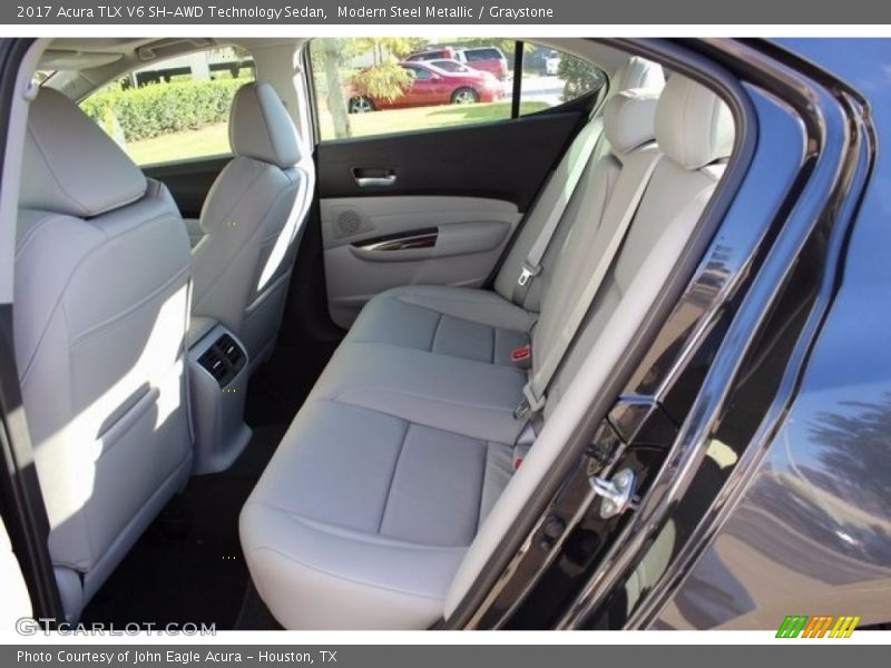 Modern Steel Metallic / Graystone 2017 Acura TLX V6 SH-AWD Technology Sedan