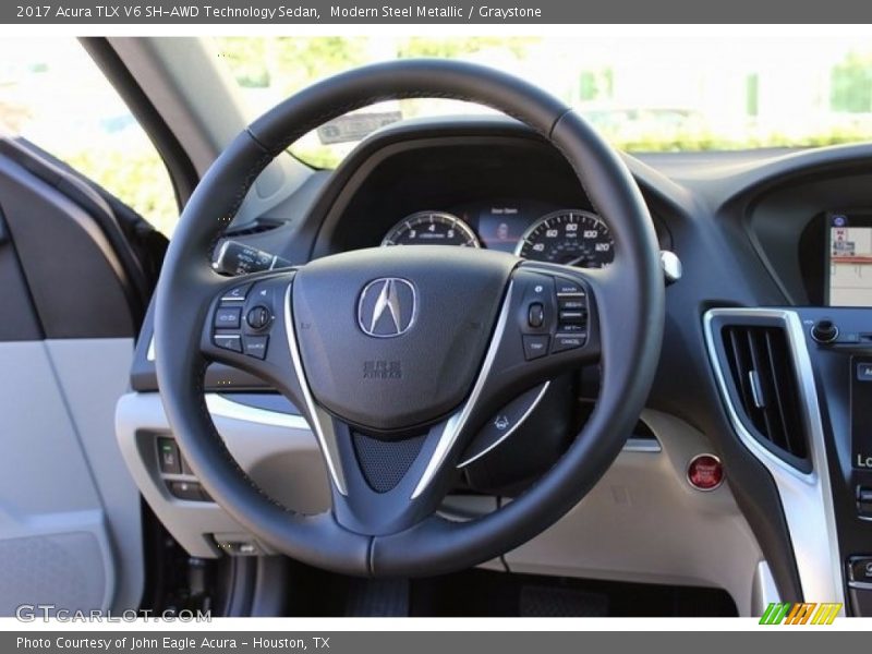 Modern Steel Metallic / Graystone 2017 Acura TLX V6 SH-AWD Technology Sedan