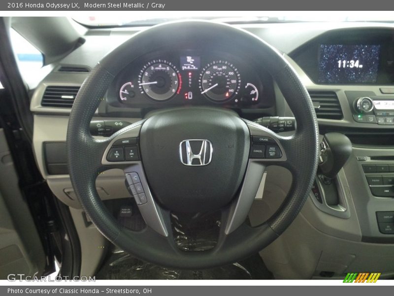 Modern Steel Metallic / Gray 2016 Honda Odyssey LX