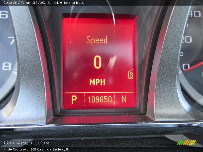 Summit White / Jet Black 2010 GMC Terrain SLE AWD