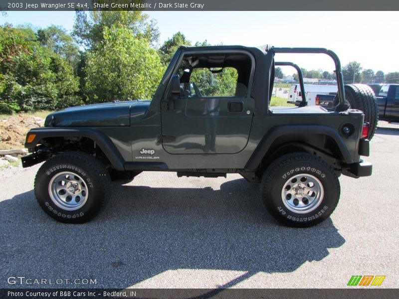 Shale Green Metallic / Dark Slate Gray 2003 Jeep Wrangler SE 4x4