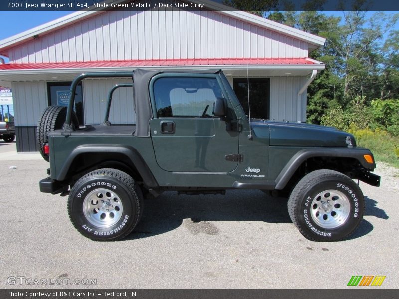 Shale Green Metallic / Dark Slate Gray 2003 Jeep Wrangler SE 4x4