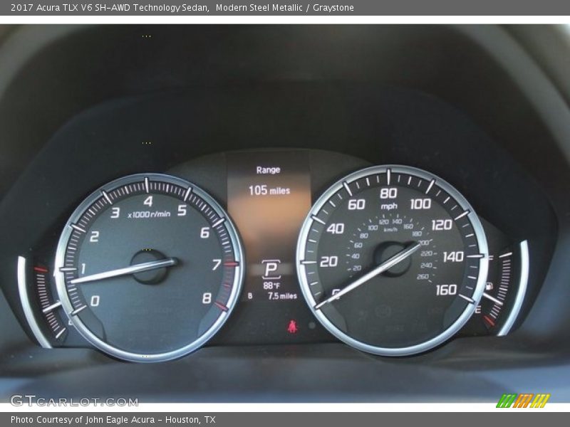 Modern Steel Metallic / Graystone 2017 Acura TLX V6 SH-AWD Technology Sedan